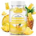 Softbear Potassium Gummies for Adults | Sugar-Free Potassium Magnesium with Vitamin B6 CoQ10 (Pineapple, 60 Gummies)