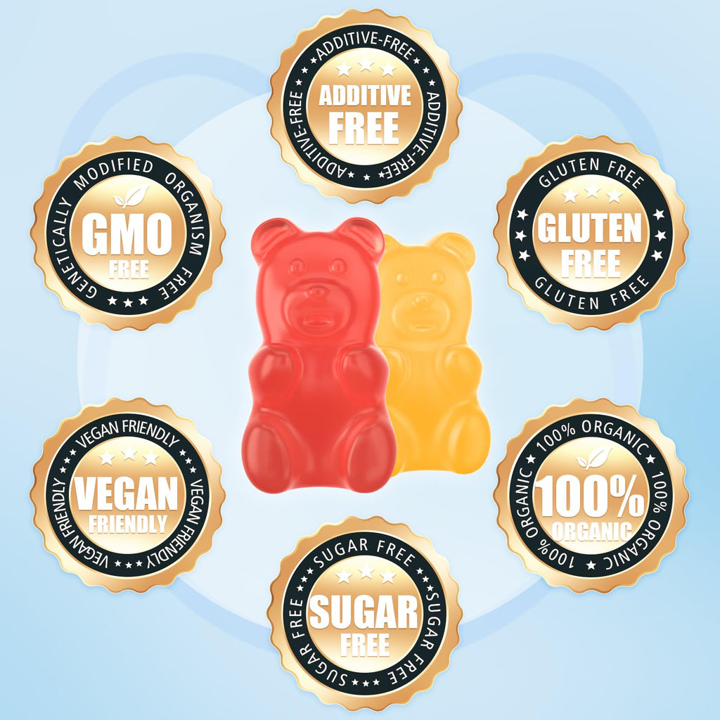 softbear Potassium Magnesium Gummies for Adults | Sugar-Free Vegan 60 Gummies
