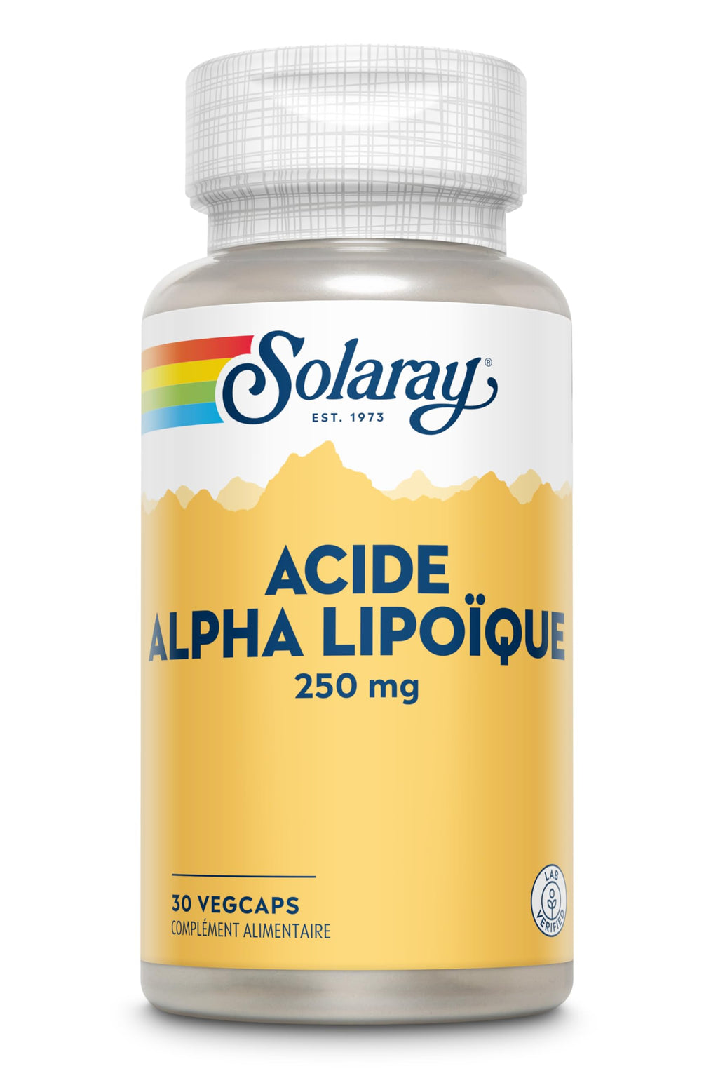 SOLARAY Alpha Lipoic Acid 250 mg - 60 VegCaps | Antioxidant & Energy Support