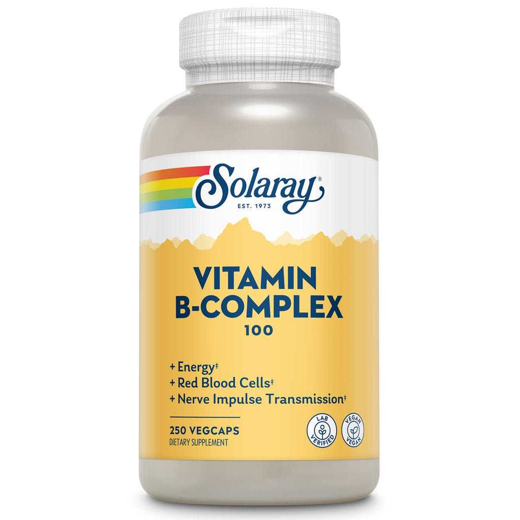 Solaray B-Complex 100-250 Capsule | Health & Beauty - Vegan & Lab Verified