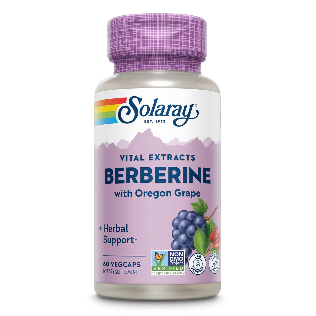 SOLARAY Berberine Root Extract Advanced Formula | AMPK Activator, Immunity & Digestion Support | 60 VegCaps