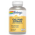 Solaray Calcium Magnesium Citrate 2:1 with Vitamin D2 – Vegan, 60-Day Guarantee