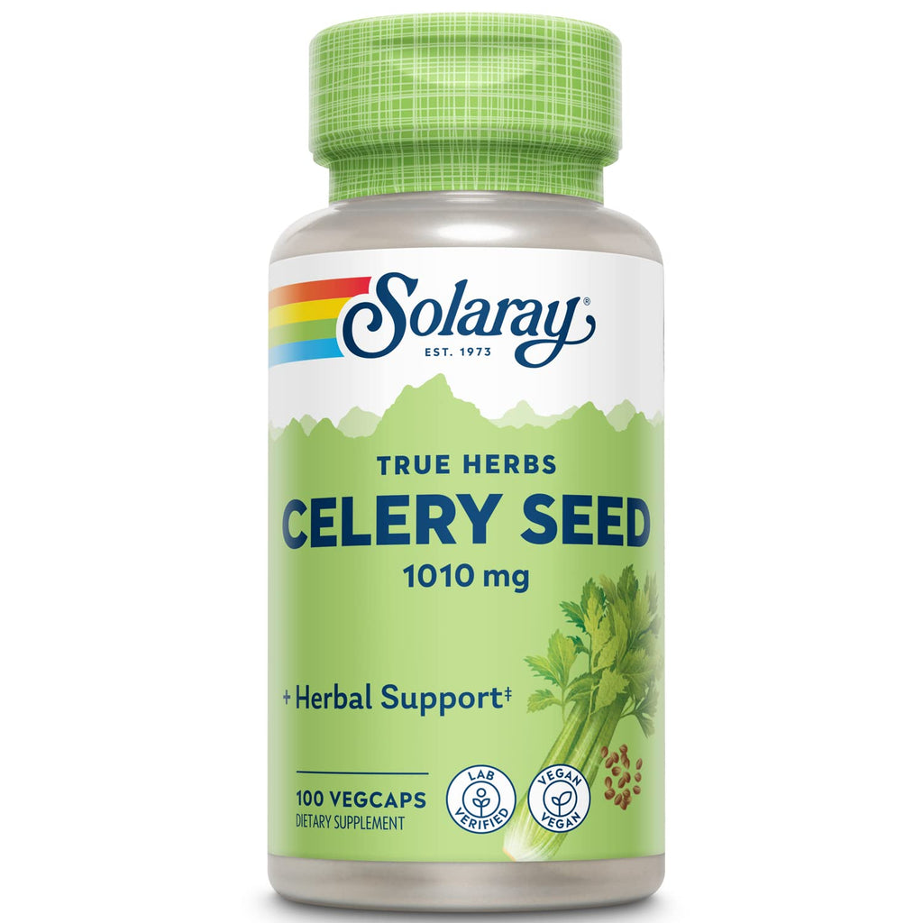Solaray Celery Seed 505mg | 100 Vegetarian Capsules