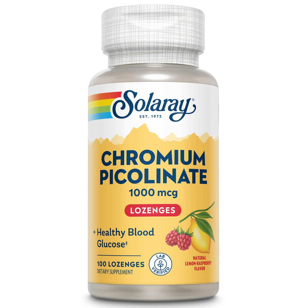 Solaray Chromium Picolinate Lozenges 1000 mcg – 100 Count