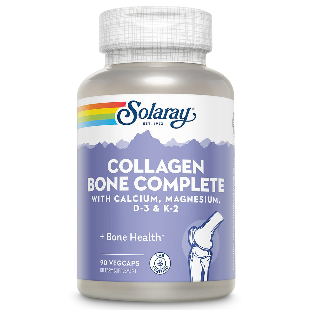 SOLARAY Collagen Bone Complete – Advanced Bone Matrix with Plant Calcium & Magnesium