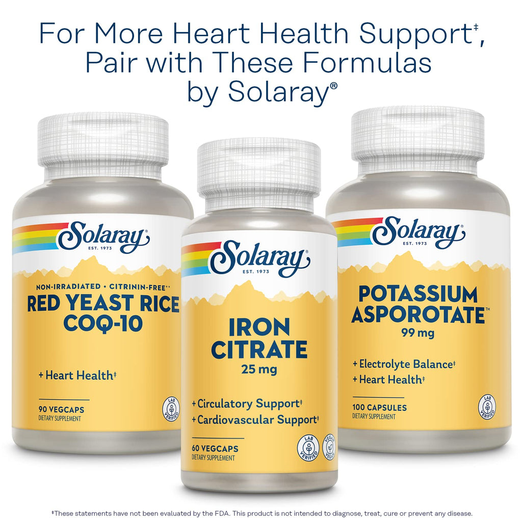 SOLARAY Pure CoQ-10 200 mg | Heart Health & Cellular Energy | 30 VegCaps