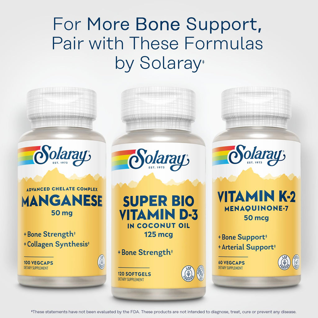 SOLARAY Super Bio Vitamin D3 in Coconut Oil 5000 IU - 120 Softgels, 120 Servings | Bone Health, Immune Support, Soy-Free