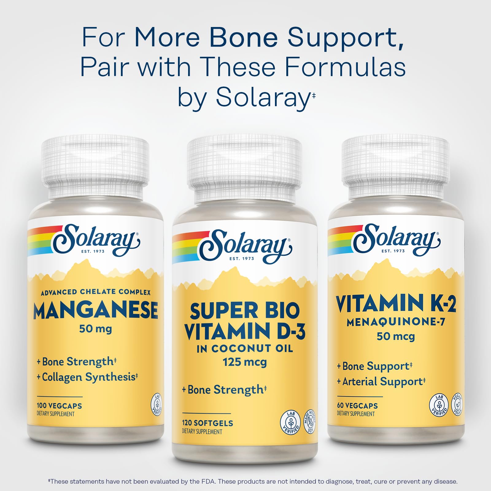 SOLARAY Super Bio Vitamin D3 in Coconut Oil 5000 IU - 120 Softgels, 120 Servings | Bone Health, Immune Support, Soy-Free
