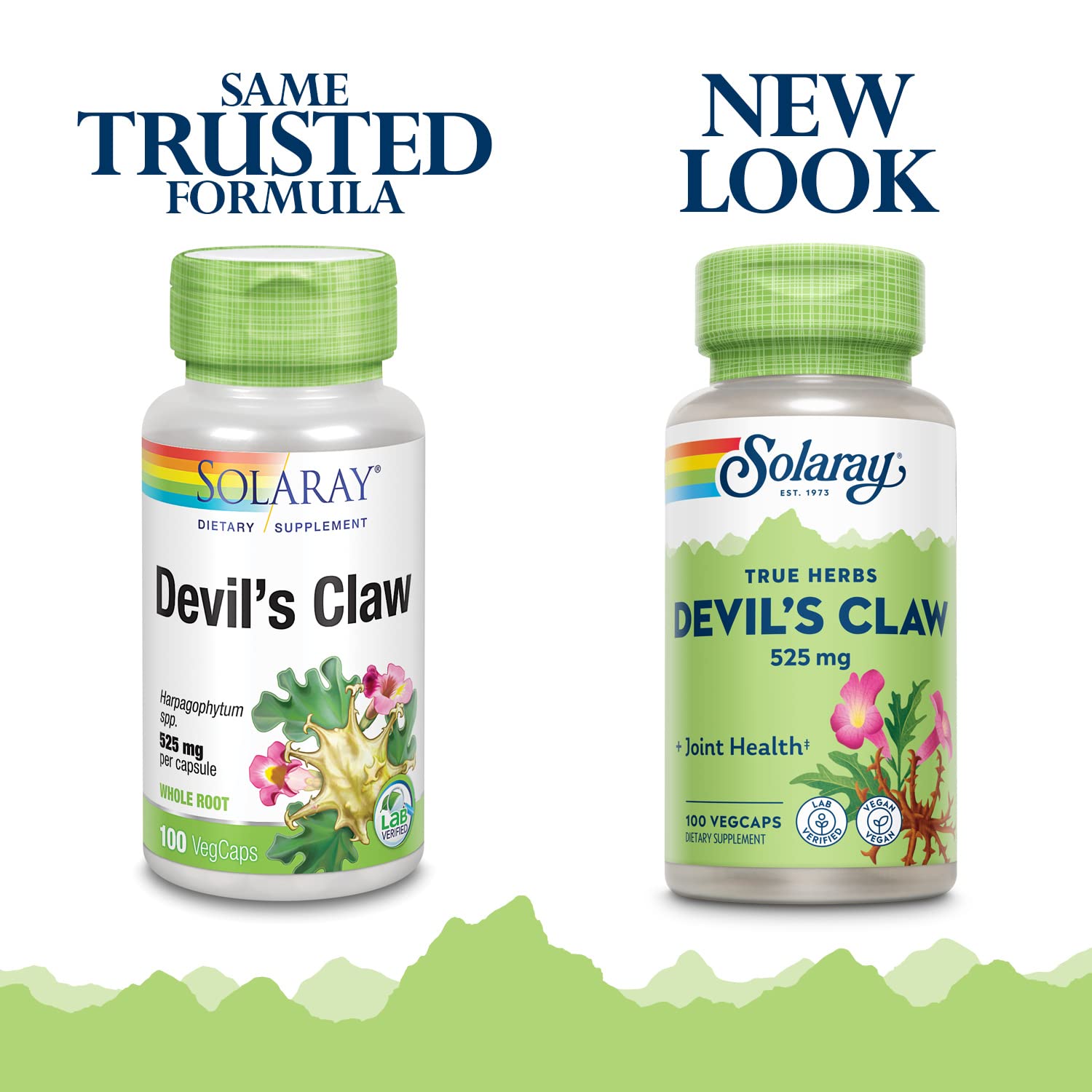 SOLARAY Devils Claw Root 525mg | Non-GMO, Vegan & Lab Verified | 100 VegCaps