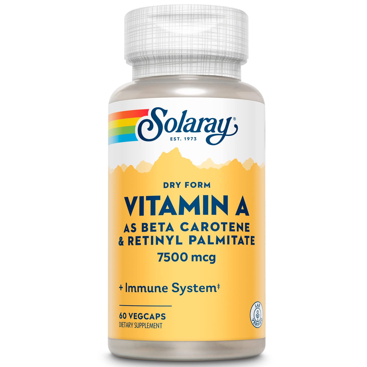 SOLARAY Dry Form Vitamin A – 60% Beta Carotene, 40% Retinyl Palmitate