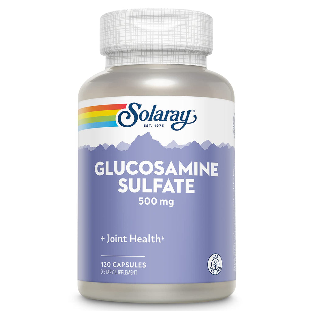 SOLARAY Glucosamine Sulfate 500 mg – Joint Health & Flexibility (60 Servings, 120 CT)