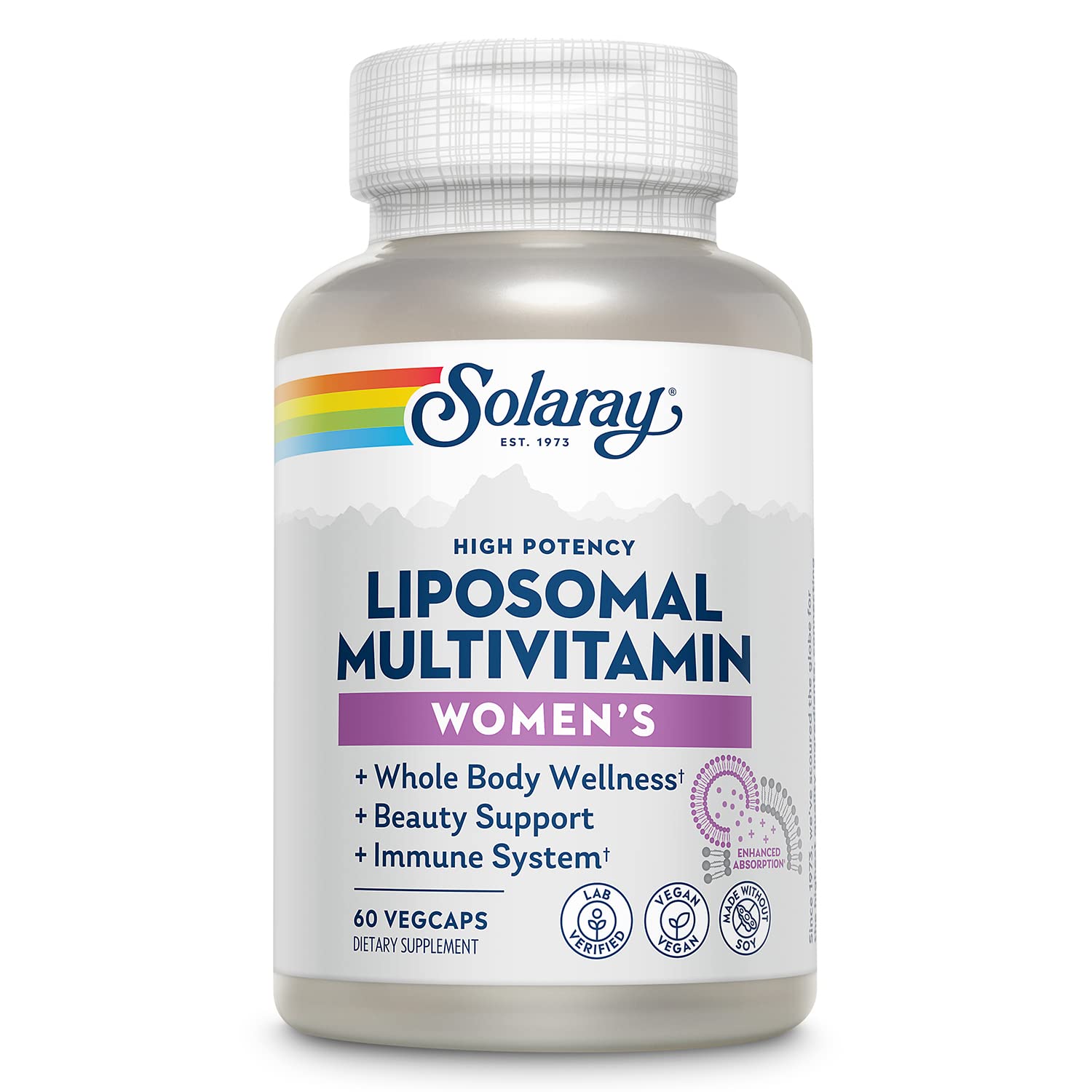 SOLARAY Liposomal Multivitamin for Women – Enhanced Absorption, High Potency, 30 Servings | Vegan