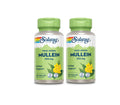 SOLARAY Mullein Leaf 330mg – Respiratory Support, Vegan, 100 Servings (Pack of 2)