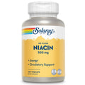 SOLARAY No-Flush Niacin 500mg – Flush-Free Vitamin B3 for Energy & Circulation | Vegan, Lab Verified, 60-Day Guarantee
