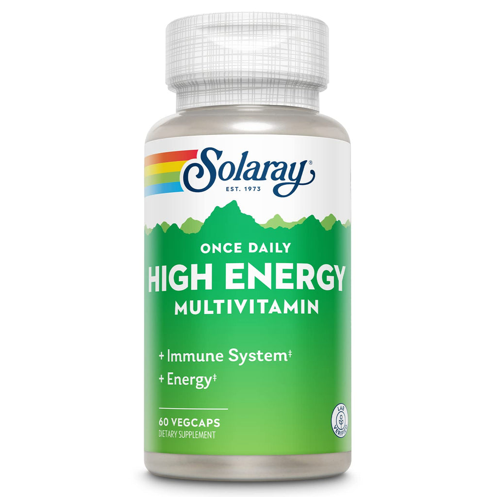 SOLARAY Once Daily High Energy Multivitamin – Immune Support & Energy | 60 VegCaps