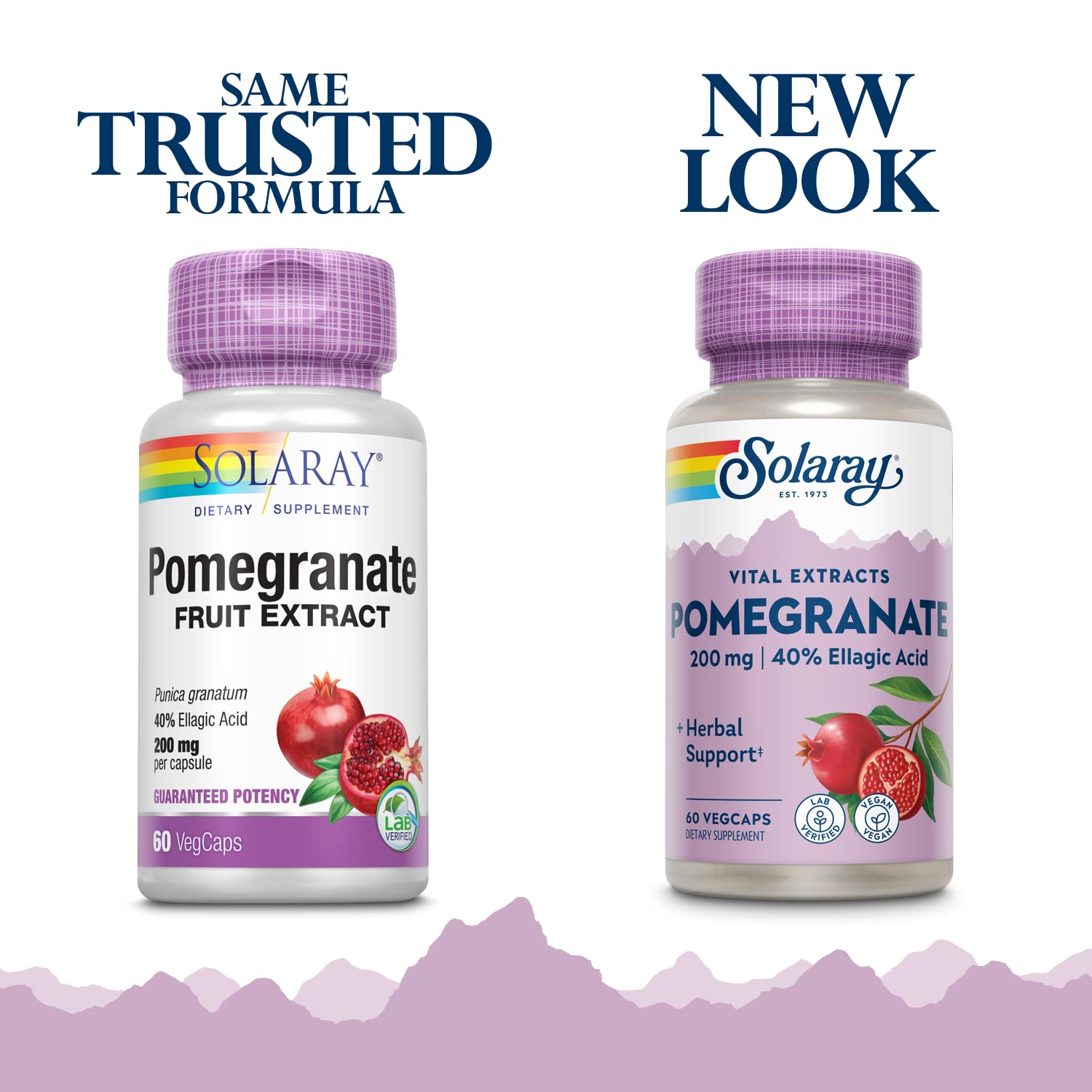 SOLARAY Pomegranate Extract, 200 mg | 60 Count