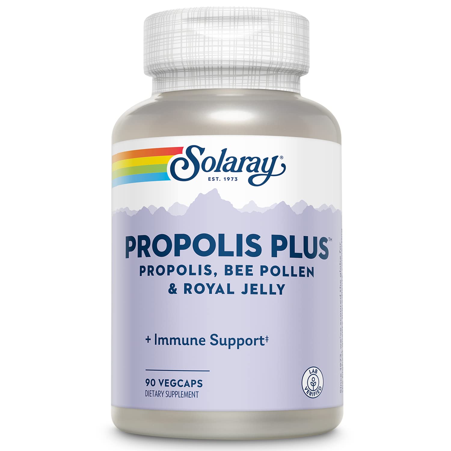 SOLARAY Propolis Plus | Immune Support with Propolis, Bee Pollen & Royal Jelly | 90 VegCaps