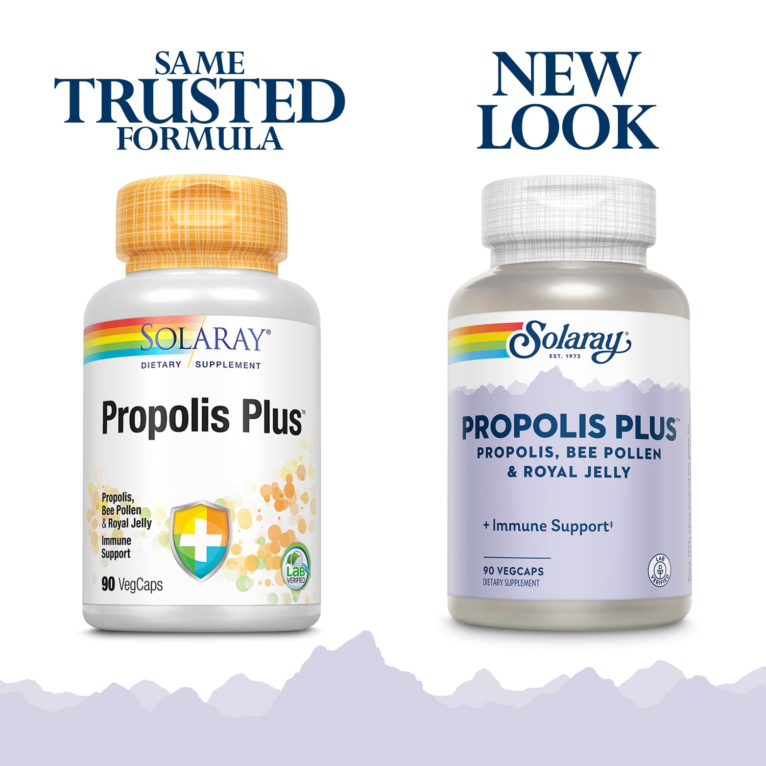 SOLARAY Propolis Plus | Immune Support with Propolis, Bee Pollen & Royal Jelly | 90 VegCaps