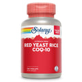 Solaray Red Yeast Rice Plus CoQ-10 & No-Flush Niacin - 100 VegCaps, 600mg RYR, 30mg CoQ10, 50mg Niacin, 60-Day Guarantee