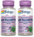 SOLARAY Saw Palmetto Extract – Prostate & Urinary Support, 136 mg Fatty Acids & Sterols, Lab Verified, Pack of 2 (60 Servings)