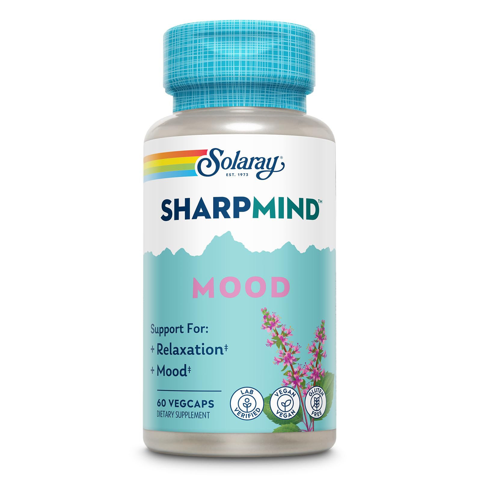 SOLARAY SharpMind Mood Support Supplement - Nootropic for Relaxation & Emotional Well-Being