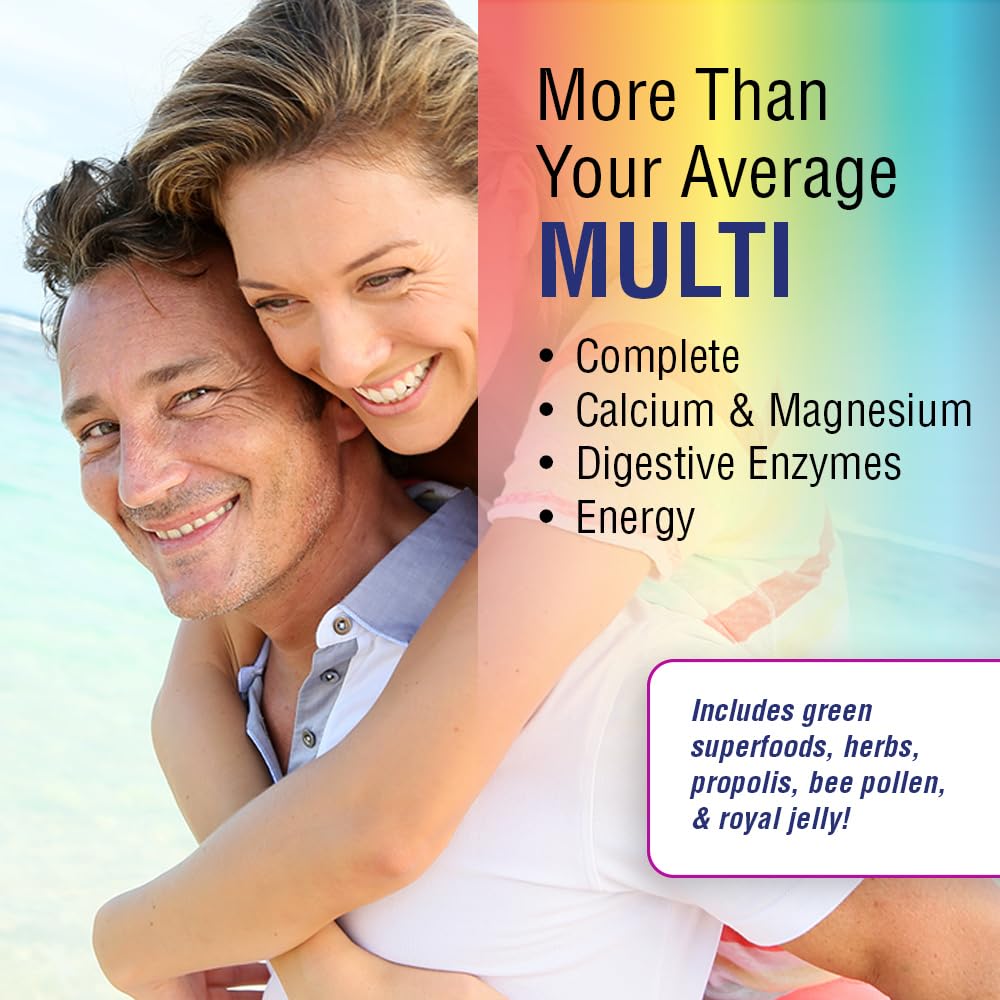 SOLARAY Spectro Multivitamin Iron Free – Calcium, Magnesium & Digestive Enzymes