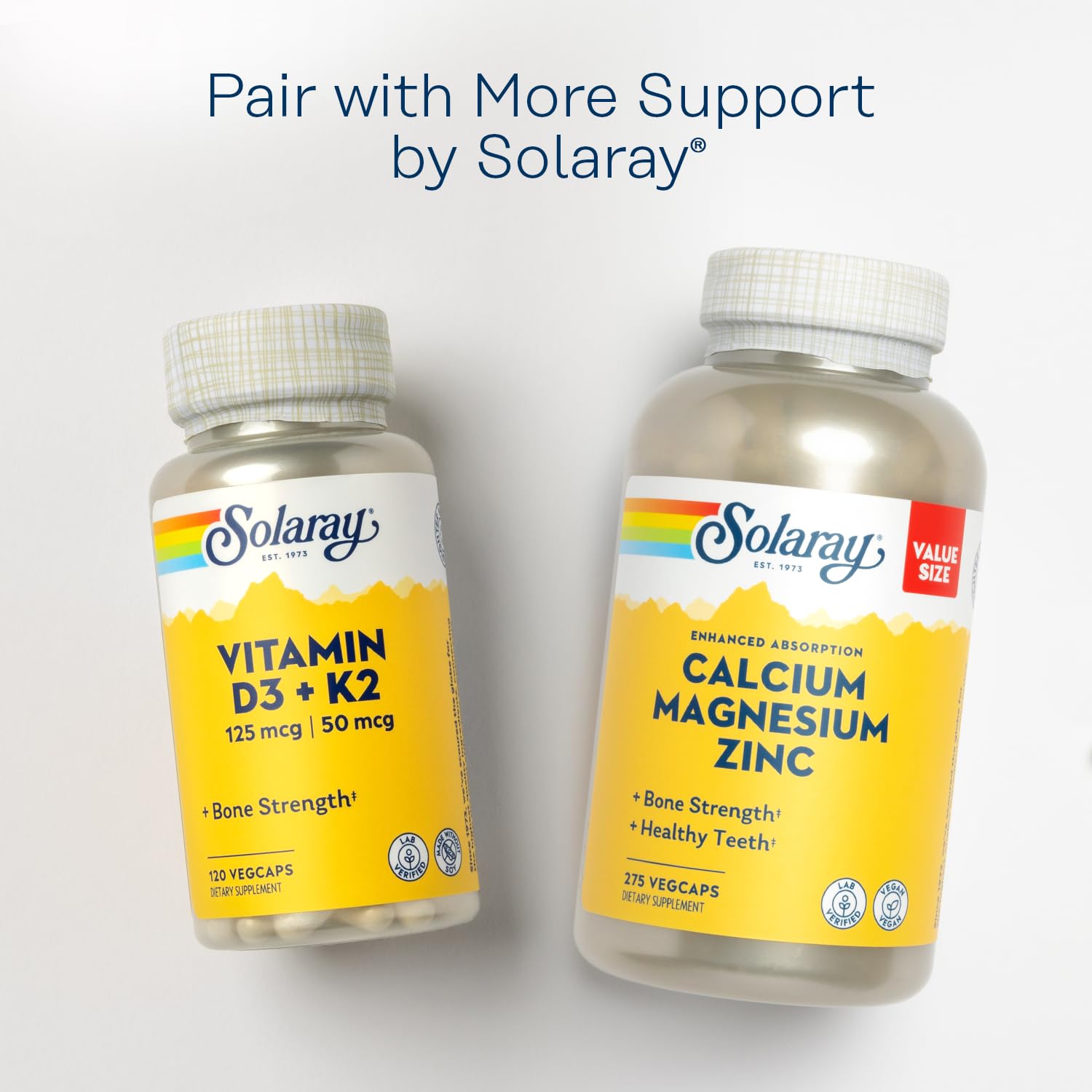 SOLARAY Spectro Multivitamin with Iron – Energy, Digestion & Bone Health (60 Servings, 360 Capsules)