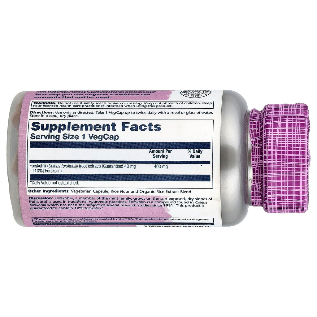 SOLARAY Super Forskohlii Extract Vegetarian Capsules, 400 mg | 60 Count