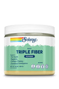 SOLARAY Triple Fiber Powder – Daily Fiber Supplement with Prebiotics (30 Servings, 14oz)