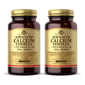 Solgar Advanced Calcium Complex - 120 Tablets (Pack of 2) with Zinc, Boron, Vitamins D3 & K2 | Non-GMO, Gluten Free, Dairy Free - 60 Total Servings