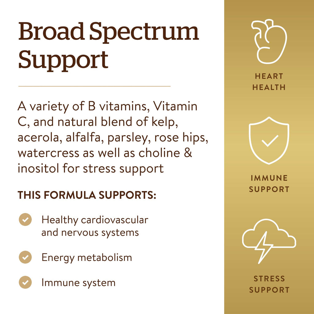 Solgar B-Complex with Vitamin C Stress Formula - 250 Tablets | Energy Metabolism, Nervous System & Immune Support