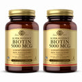 Solgar Biotin 5000 mcg 50 Veg Capsules - Pack of 2 | Skin, Nails & Hair