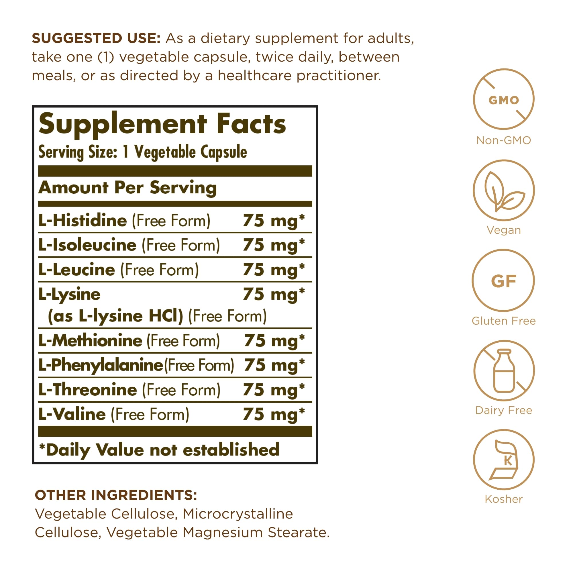 Solgar Essential Amino Complex – 180 Servings (2x90), Vegan, Non-GMO, Gluten Free