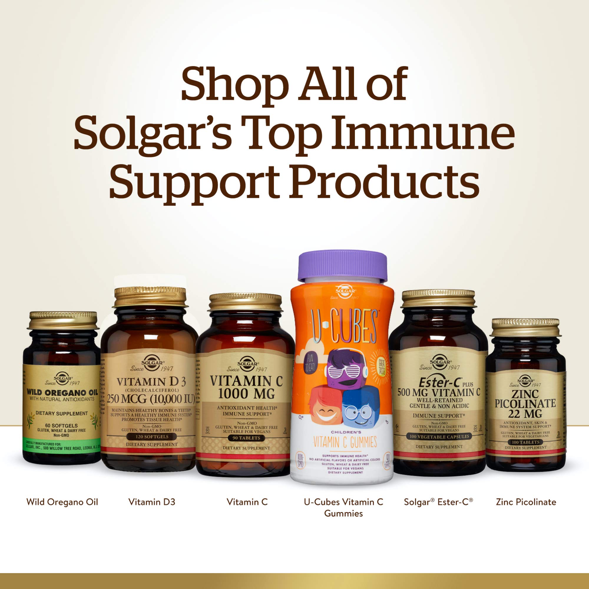 Solgar Ester-C Plus 500 mg Vitamin C – 250 Vegan Capsules | Gentle & Non-Acidic
