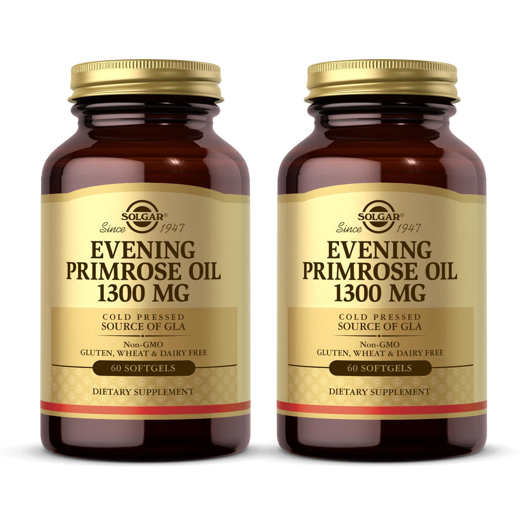 Solgar Evening Primrose Oil 1300 mg – 60 Softgels (Pack of 2) | Healthy Skin