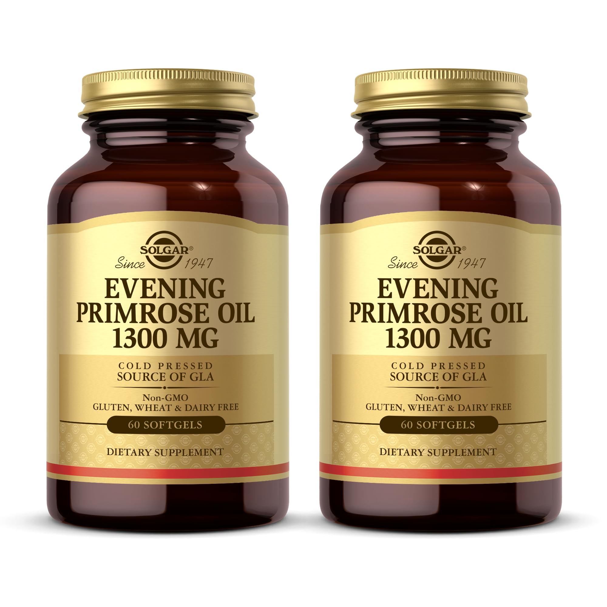 Solgar Evening Primrose Oil 1300 mg – 60 Softgels (Pack of 2) | Healthy Skin