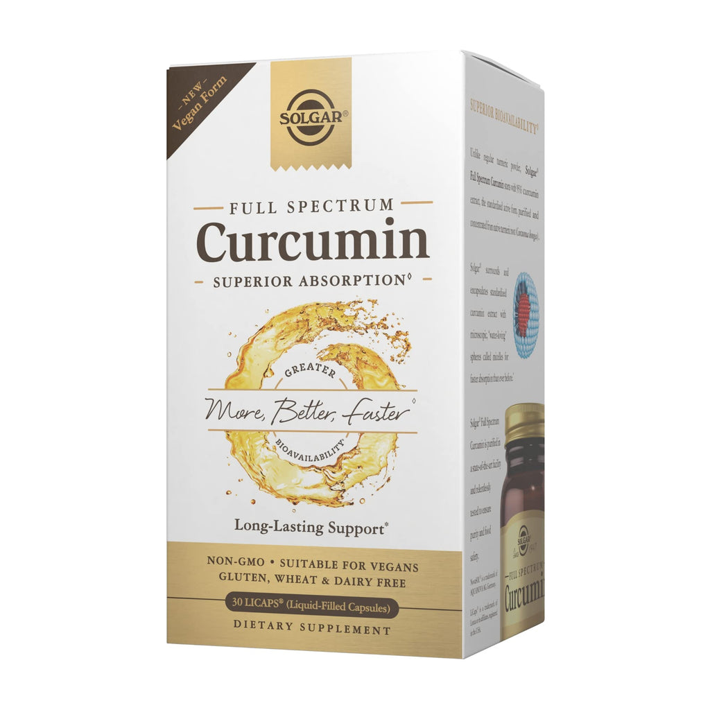 Solgar Full Spectrum Curcumin LiCaps - 30 Servings | Superior Absorption, Brain & Immune Health