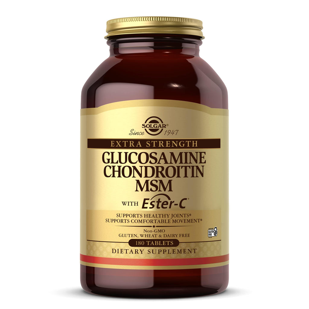 Solgar Glucosamine Chondroitin MSM Ester-C – 180 Tablets | Joint Support