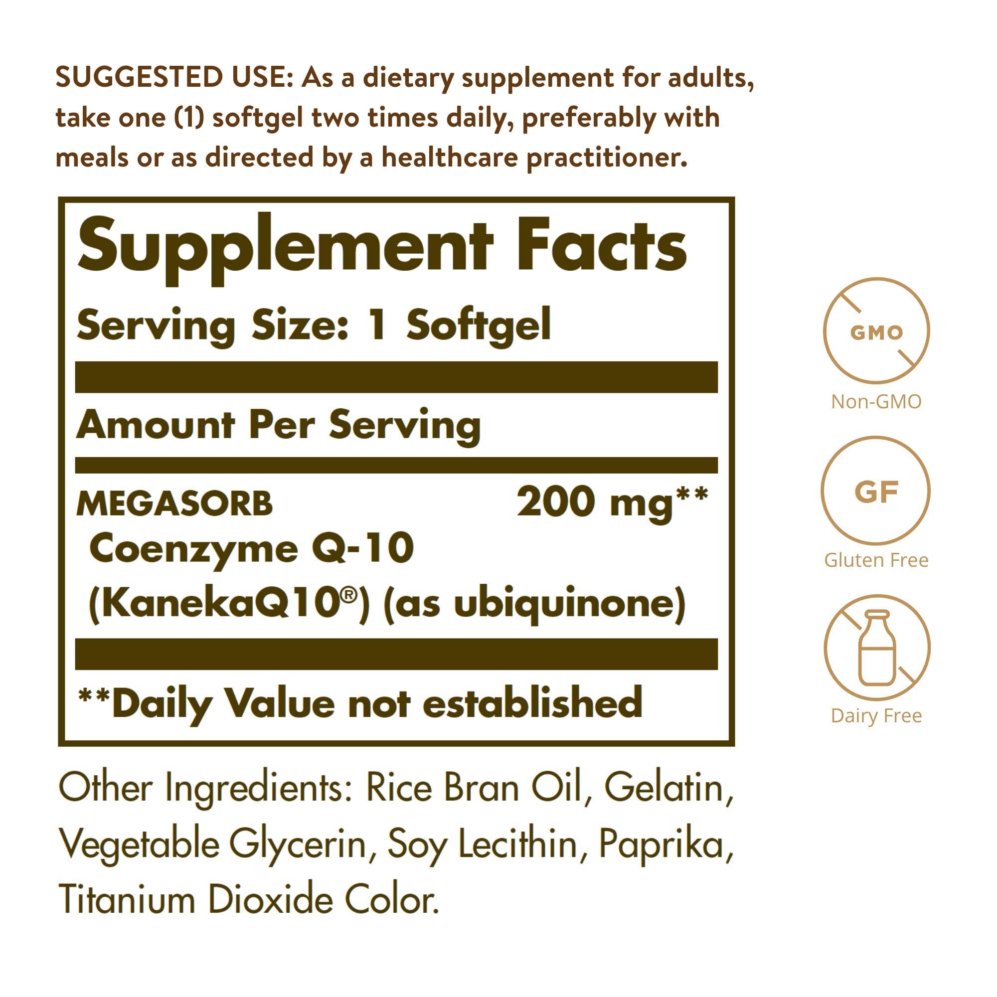 Solgar Megasorb CoQ-10 200 mg – 60 Softgels | Heart & Brain Support