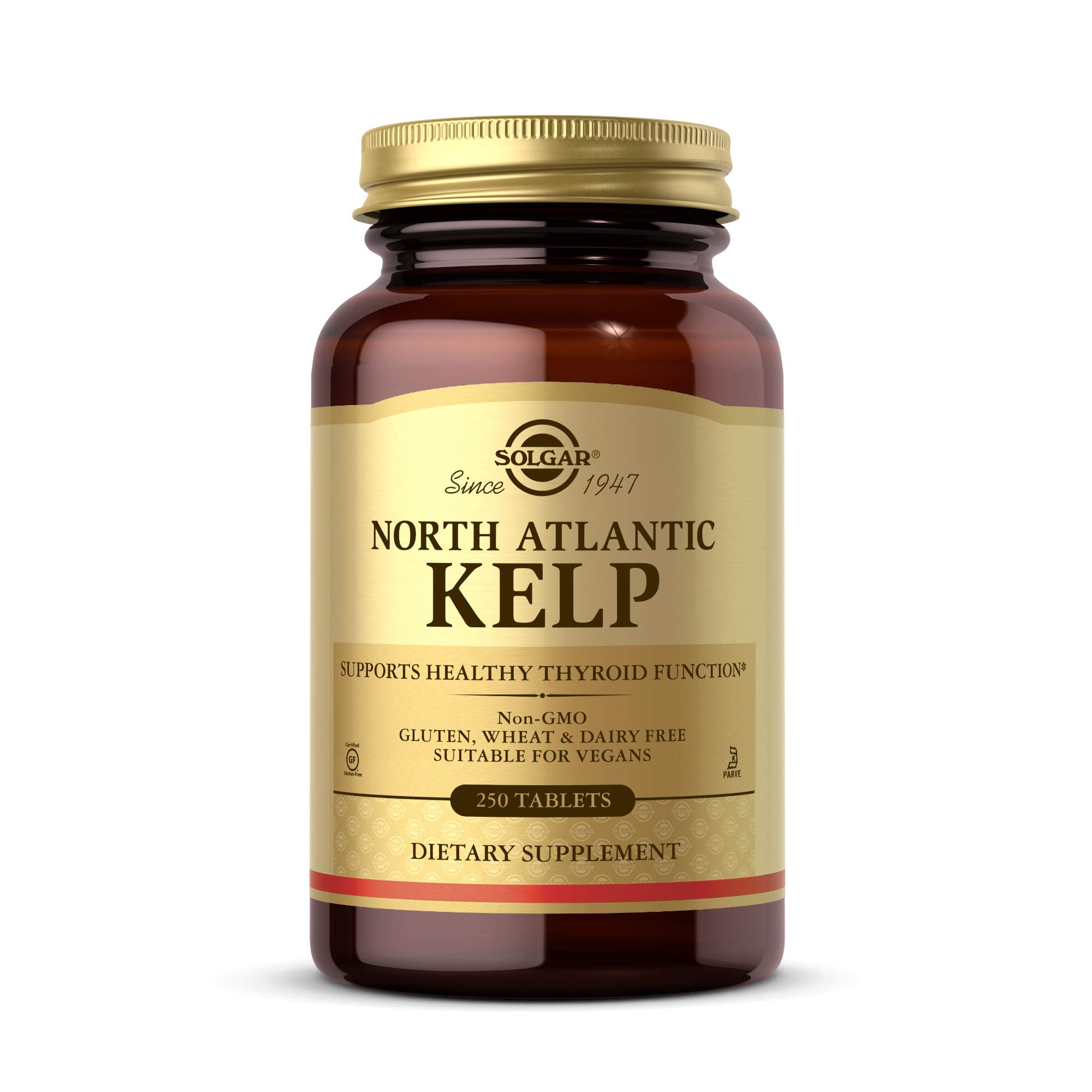 Solgar North Atlantic Kelp 250 Tablets | Natural Iodine for Healthy Thyroid