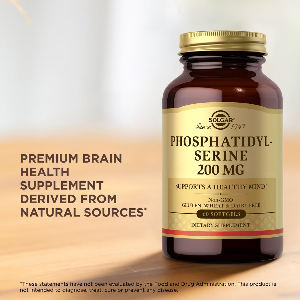 Solgar Phosphatidylserine 200 mg – 60 Softgels (Pack of 2) | Brain Health