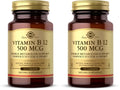 Solgar Vitamin B12 500 mcg – 100 Tablets (Pack of 2) – Vegan, Gluten Free, Dairy Free, Kosher