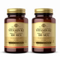 Solgar Vitamin K2 MK-7 100 mcg – 100 Servings (2 x 50 Veg Capsules) – Natto Whole Food, Gluten Free, Non-GMO