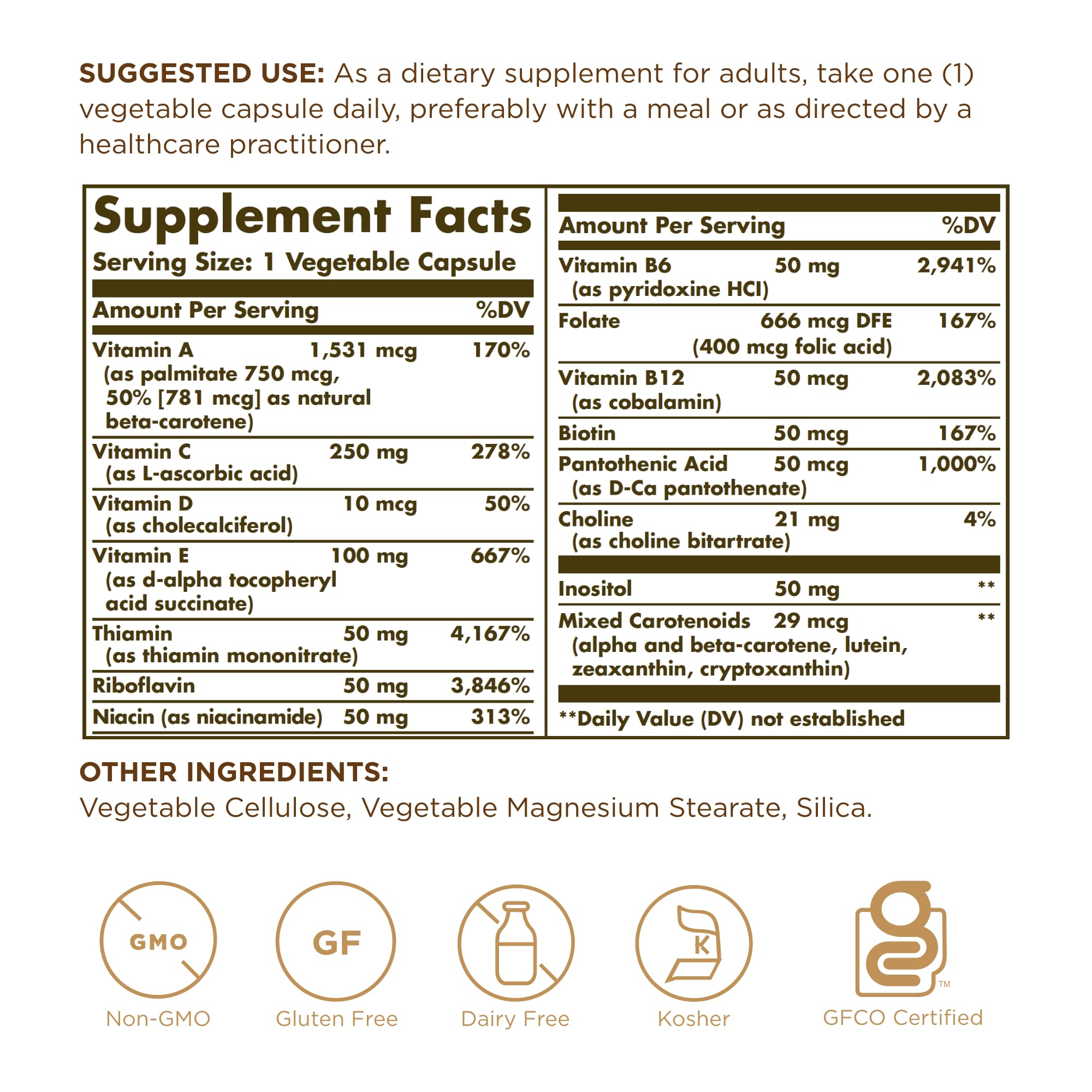 Solgar - Vitamins Only, 90 veggie caps