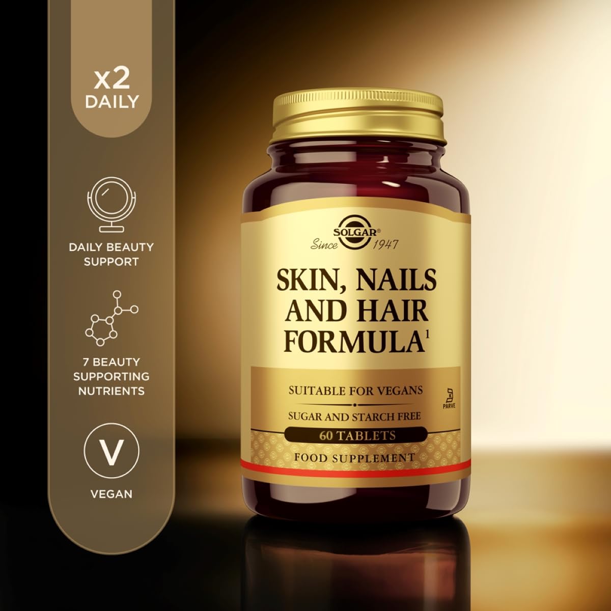 SOLGAR Skin, Nails & Hair Tablets – 60 Count