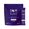 Som Sleep Calm Sleep Aid Powder Drink Mix – 3mg Melatonin, Magnesium, L-Theanine & GABA | Vegan, Zero Sugar, Cherry, 30-Pack