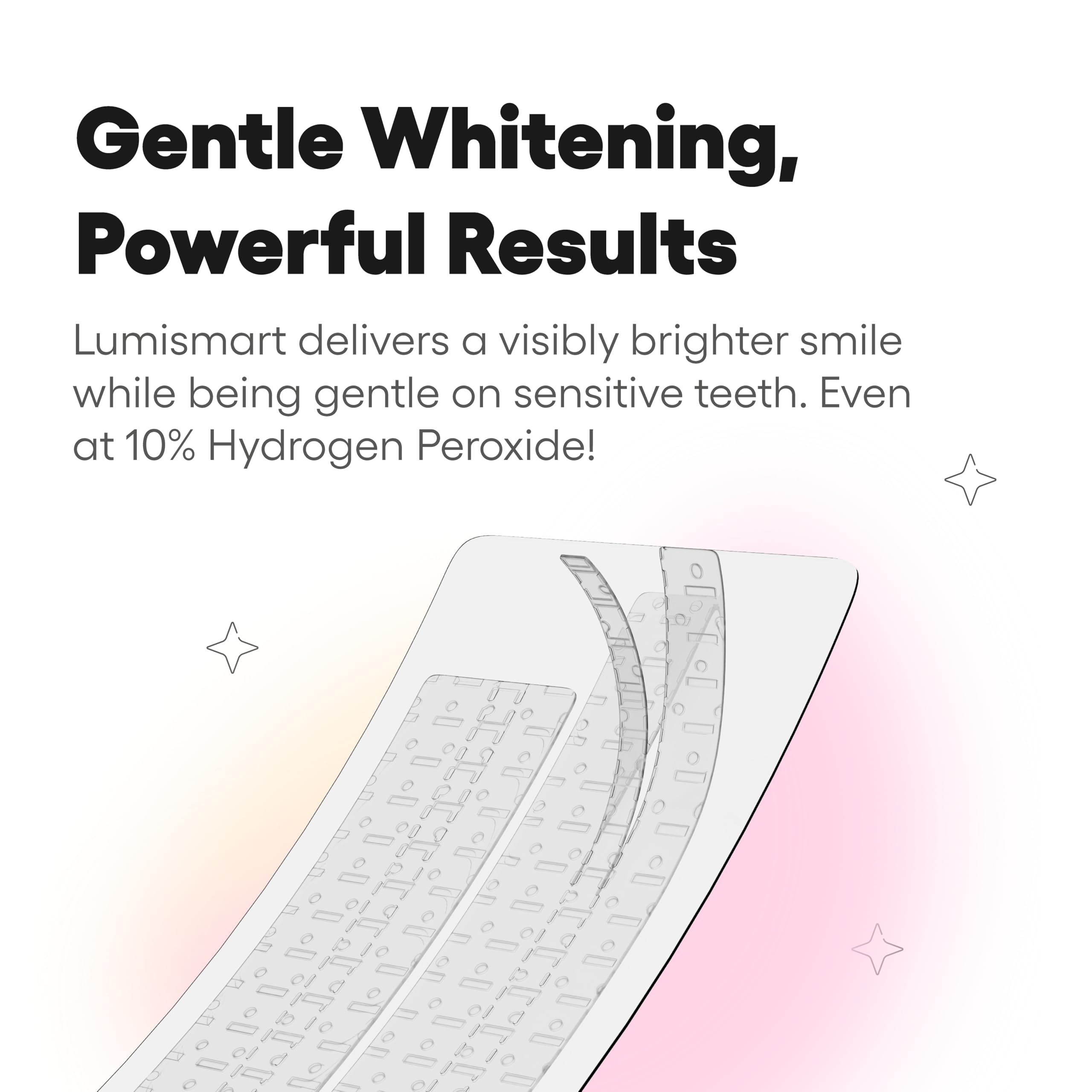Something Nice Lumismart Whitening Strips – Dentist-Designed, Enamel-Safe, Coconut, 42 Treatments, Smart Adjust