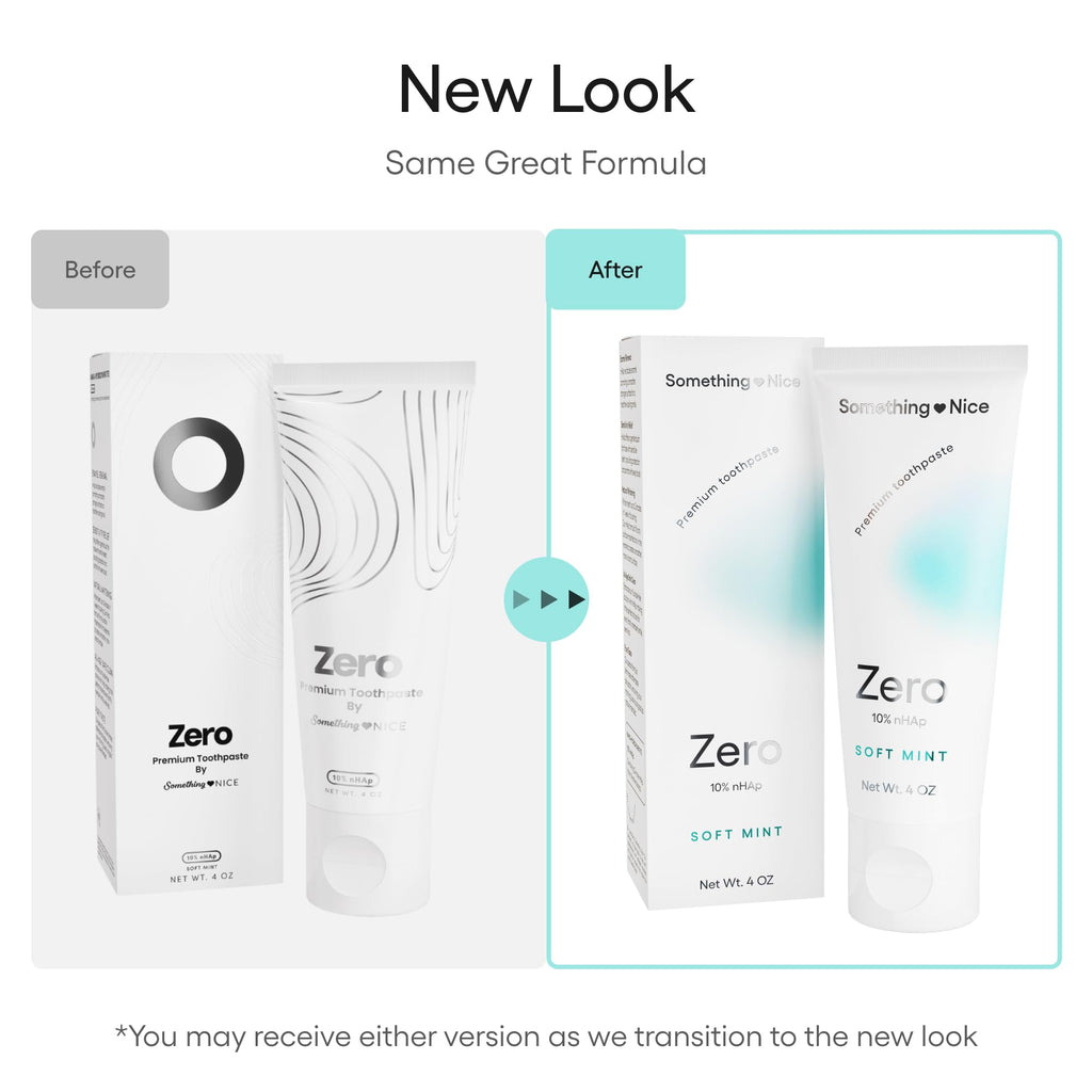Something Nice Zero Toothpaste – 10% Nano Hydroxyapatite, Fluoride Free, Enamel Repair