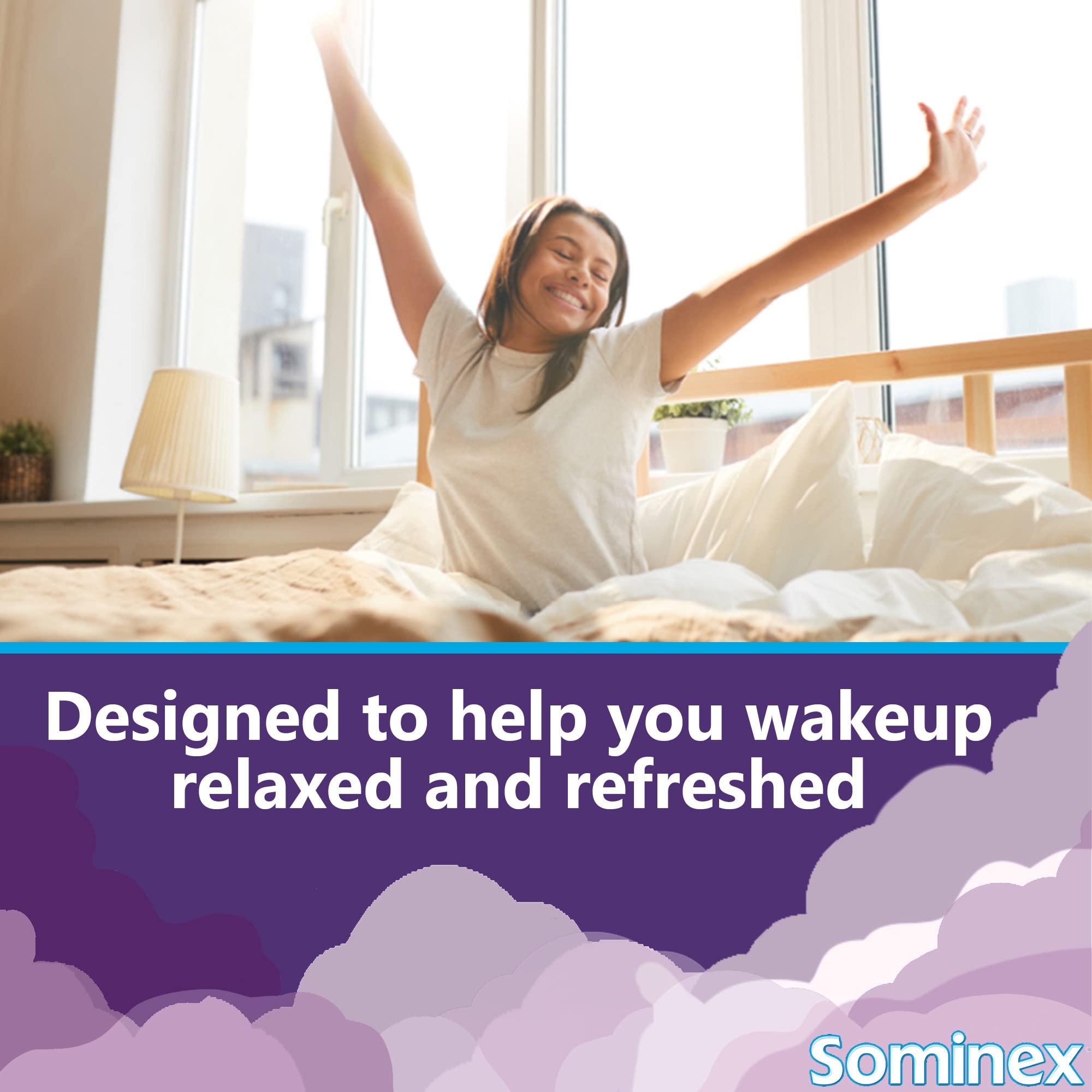 Sominex Nighttime Sleep-Aid Original Formula - Safe, Non-Habit Forming, 16 Tablets
