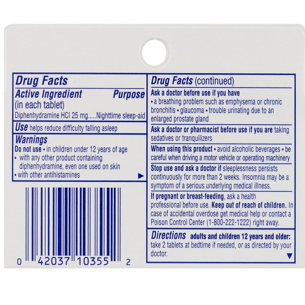 Sominex Nighttime Sleep-Aid Original Formula - Safe, Non-Habit Forming, 16 Tablets